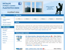 Tablet Screenshot of okna-plzen.eu